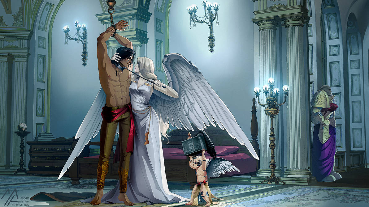 Не разумный ангела в танце с демоном. Inquisitor Zayel. Картинки ангела и демона. Вейла мифология.