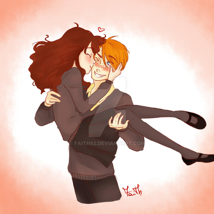 Ron + Hermione by Faith92 on