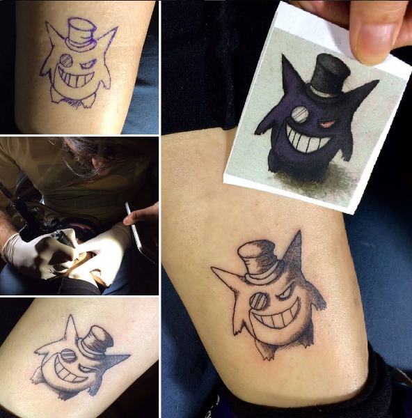 Gentleman Gengar Tattoo