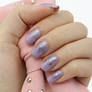 Purple Pastel Glitterati Nails