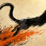 Ink Shadow In The Wind