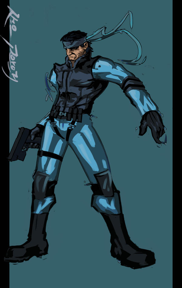 Solid Snake Sketch by Manifestaus3x3 on DeviantArt