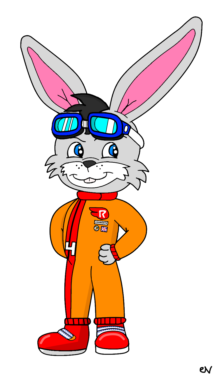 Deviantart Adoptable Rabbit Racer Cosworth the Racer Rabbit by TheEvstar on DeviantArt