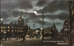 Night Scene Postcards - Manchester UK by Yesterdays-Paper