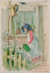 Victorian Advertising - Watering the Flowers by Yesterdays-Paper