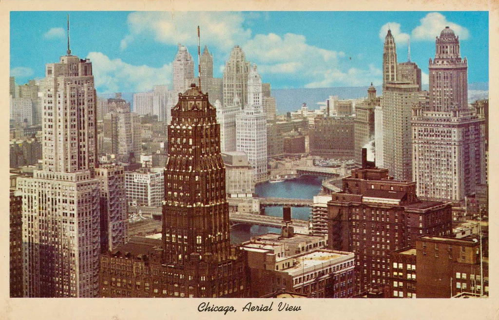 Vintage Chicago - Skyline View