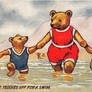 Little Teddies Off For a Swim