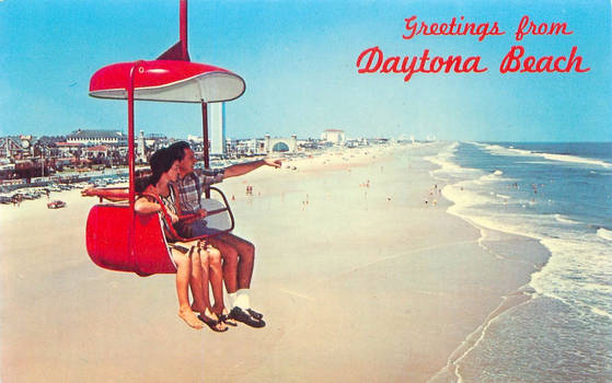Vintage Florida - Daytona Beach Sky Lift