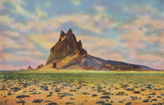 Vintage New Mexico - Shiprock