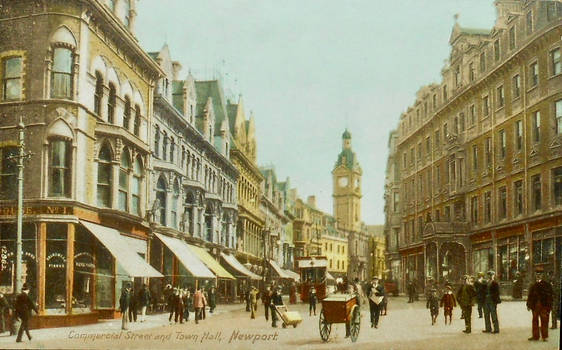 Vintage UK - Commerical Street Scene, Newport