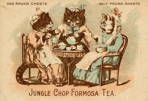 Victorian Advertising - Kitt-tea Party