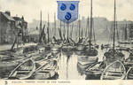 Vintage UK - Whitby Harbour + Coat Of Arms by Yesterdays-Paper