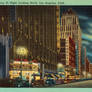 Night Scene Postcards - Broadway, Los Angeles CA