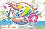 Paper Portals - Panier d'Oiseaux by Yesterdays-Paper