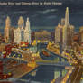 Night Scene Postcards - Chicago Riverfront