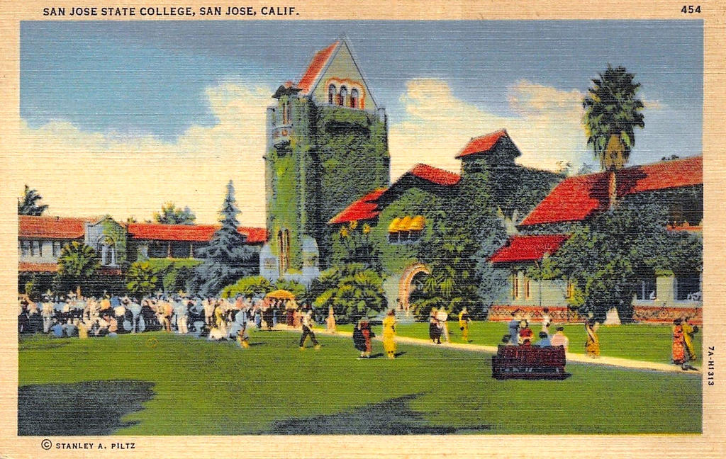 Vintage California San Jose State College by YesterdaysPaper on