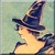 Vintage Pretty Witch Icon