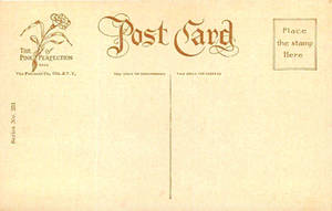 Antique Postcard Back 065 - Pink of Perfection