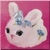 Fluffy Bunny Icon - Blue