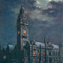 Night Scene Postcards - Sheffield Town Hall