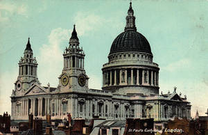 Vintage UK - St. Paul's Cathedral Towers, London