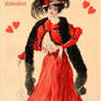 Dame en rouge