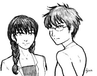 Inktober #6 - Osamu and Juri