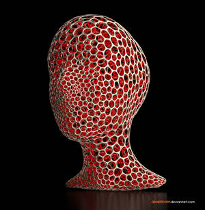 Voronoi 3D Lattice Head(Shape96)
