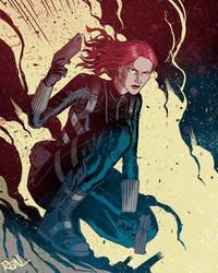 Black Widow by JoseRealArt