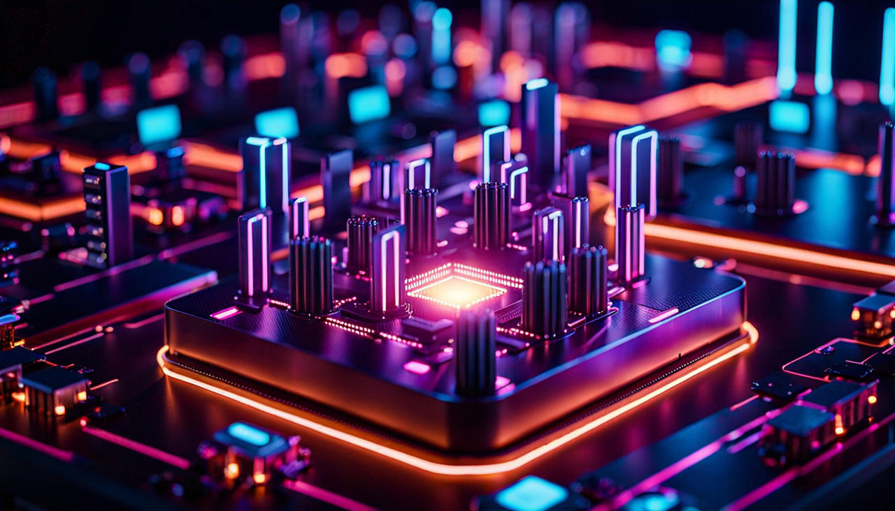 Neon Cpu City by sexotix on DeviantArt