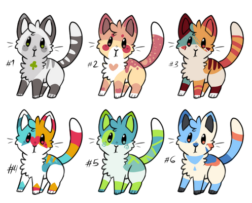 cat adoptables [1/6 open] 80pts each