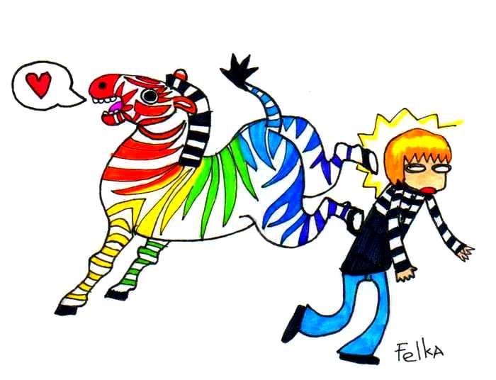 Rainbow Zebra