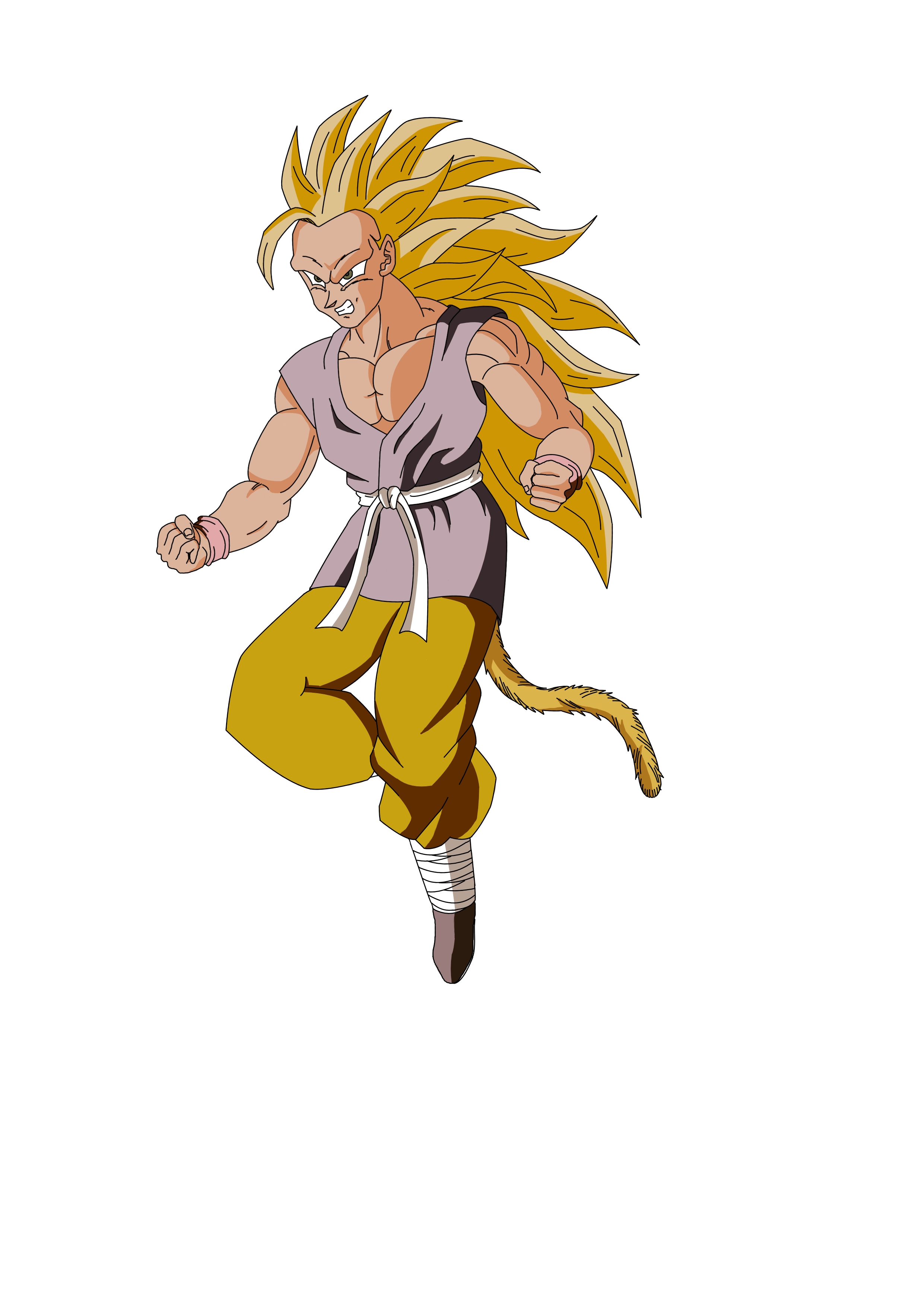 notyourLEGEND on X: GOKU SUPER SAIYAJIN 5 STYLE BT3 FULL VIEW AT  DEVIANTART:   / X