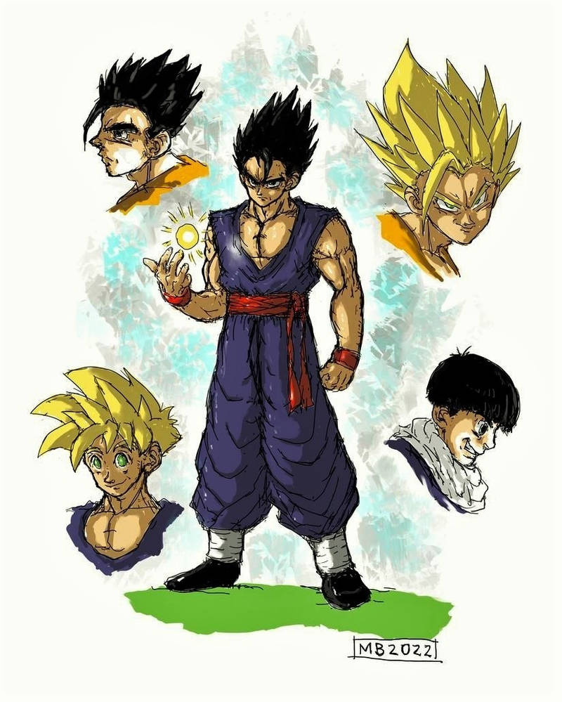Gohan Writing Gohan by cosmichael on DeviantArt