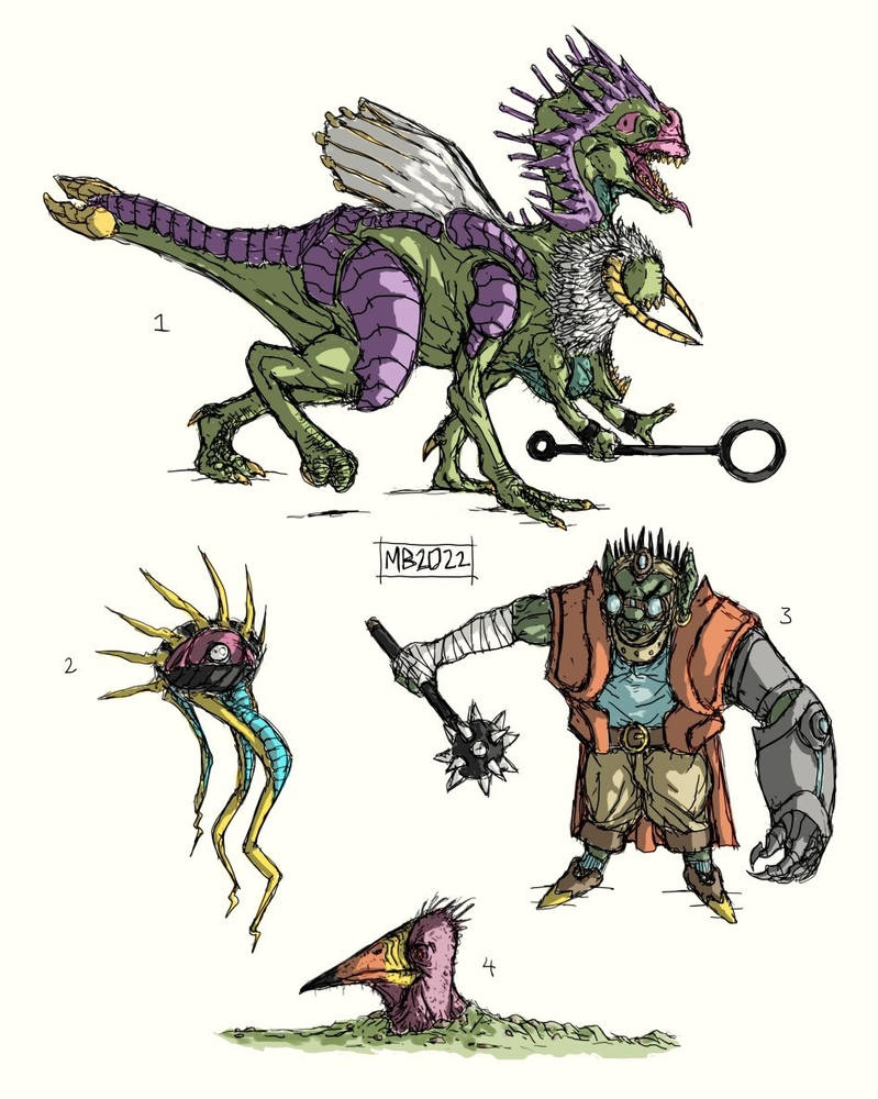 Monsters by cosmichael on DeviantArt
