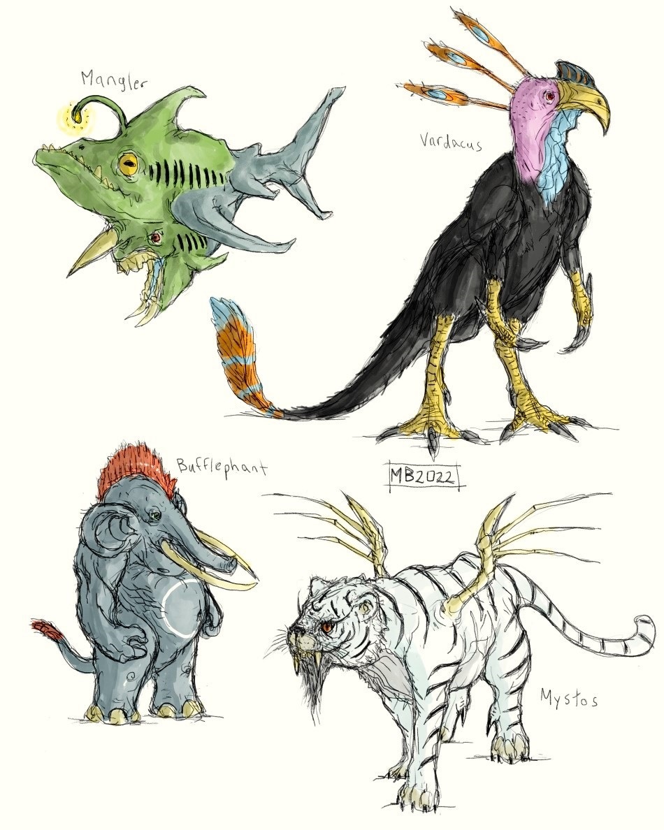 Monsters by cosmichael on DeviantArt