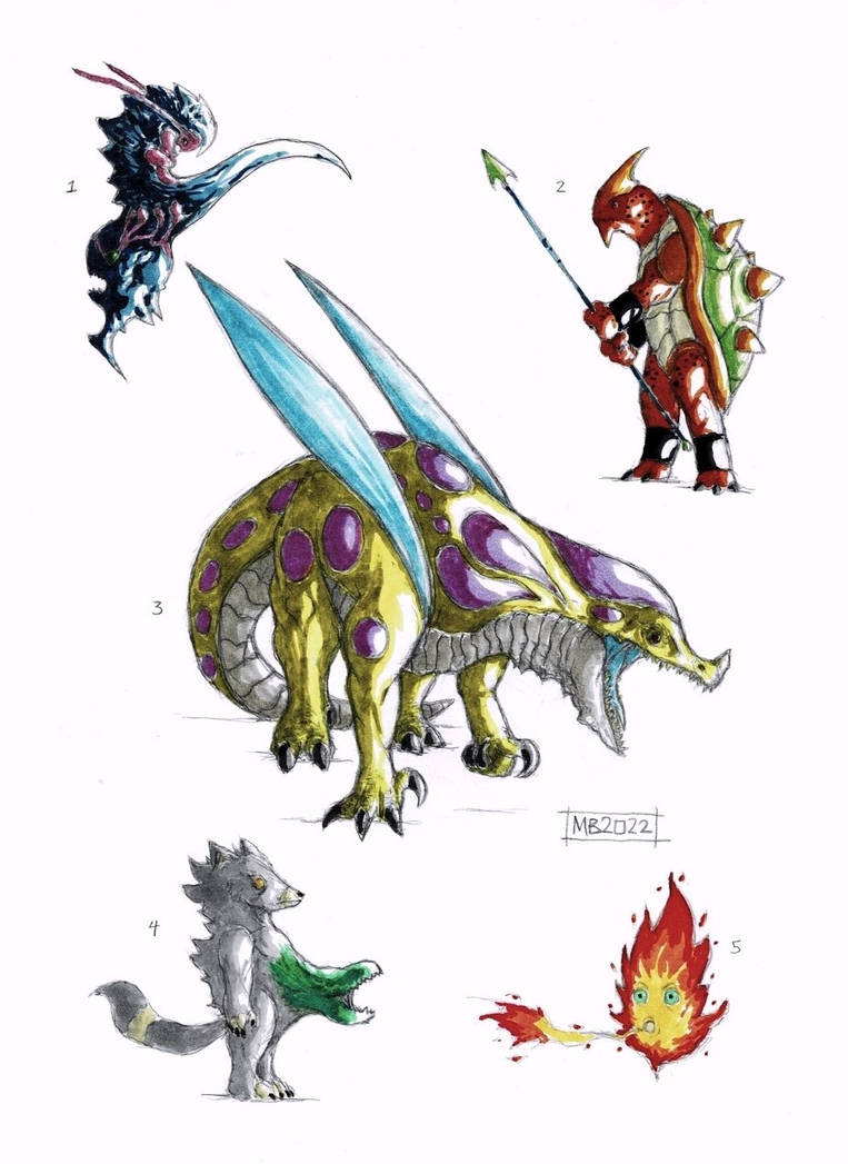 Monsters by cosmichael on DeviantArt