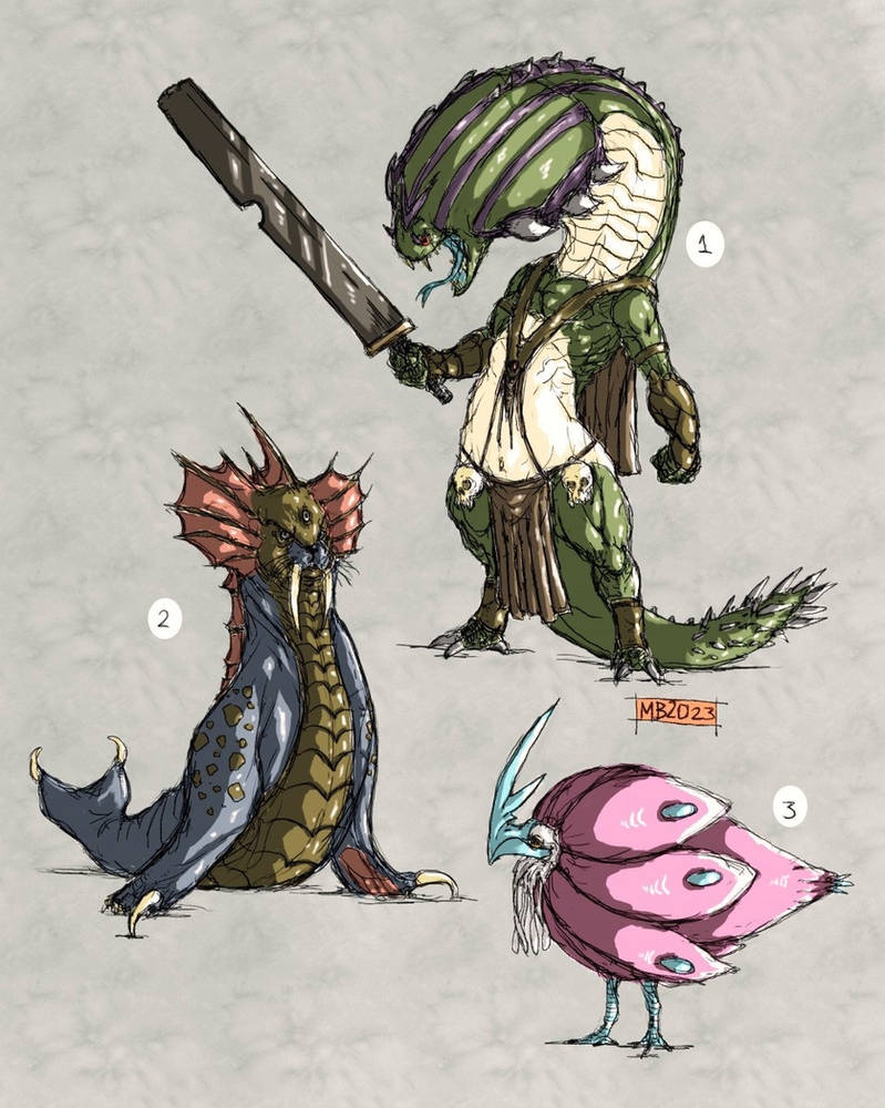 Monsters by cosmichael on DeviantArt