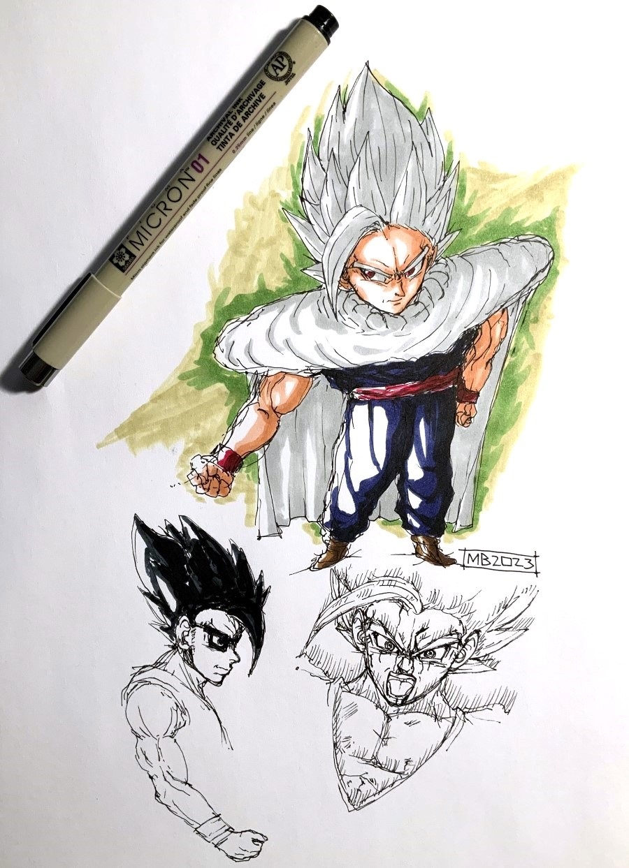 Gohan Writing Gohan by cosmichael on DeviantArt