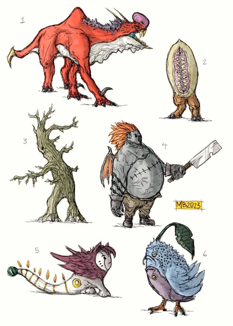 Monsters by cosmichael on DeviantArt