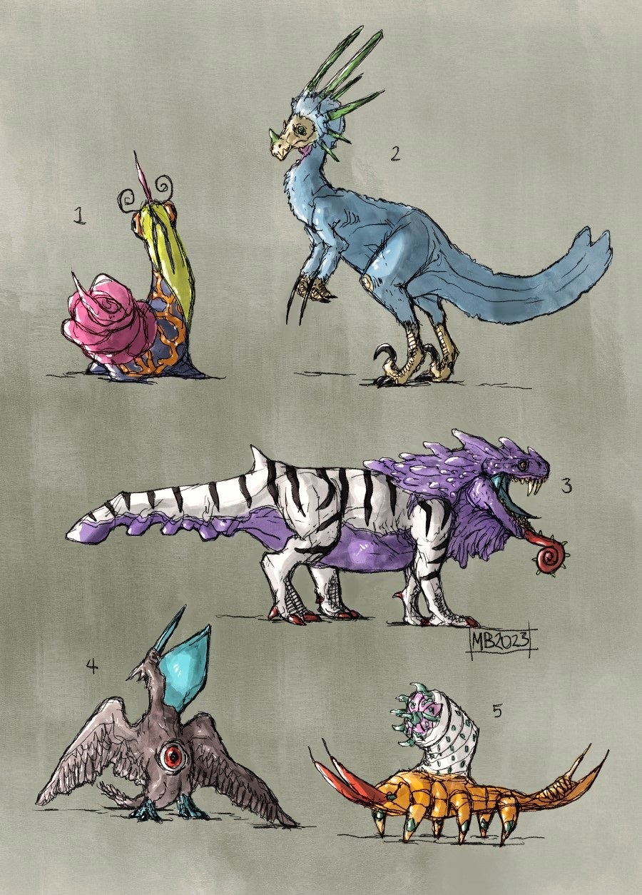 Monsters by cosmichael on DeviantArt