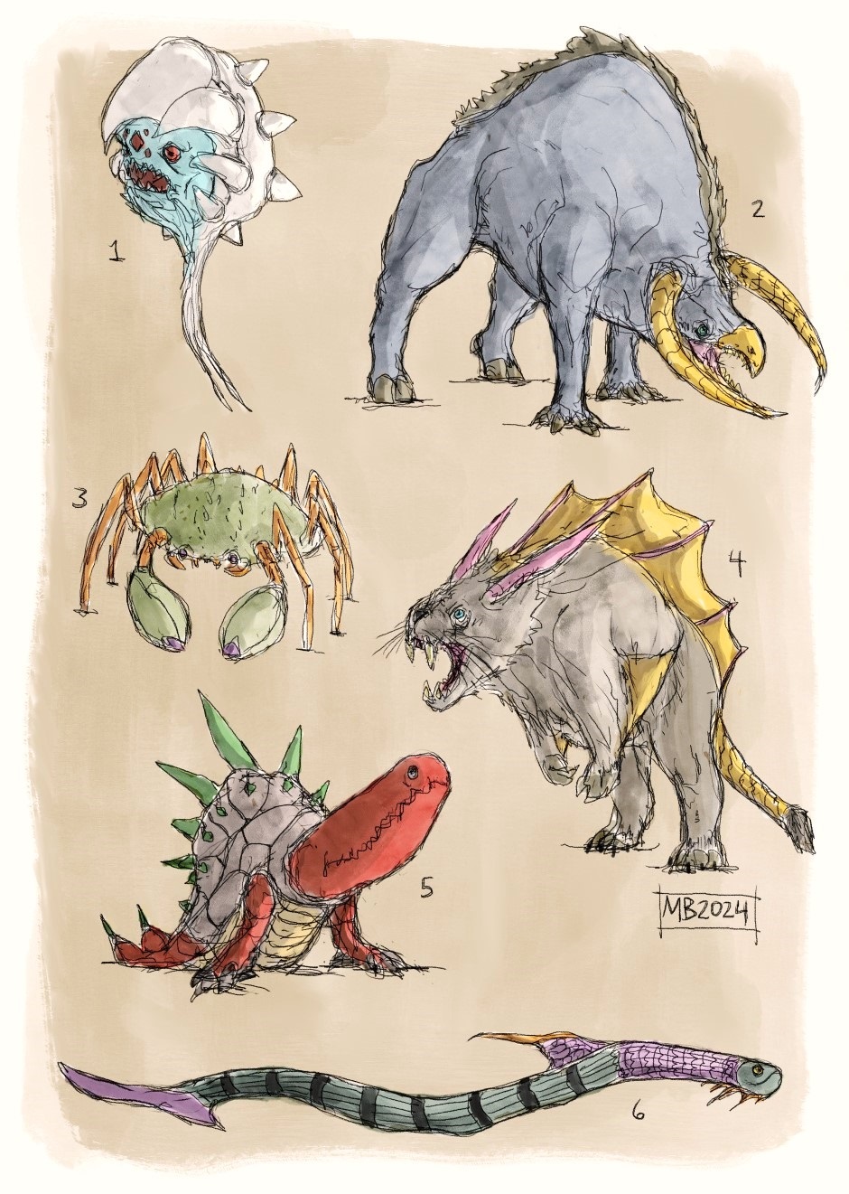 Monsters by cosmichael on DeviantArt