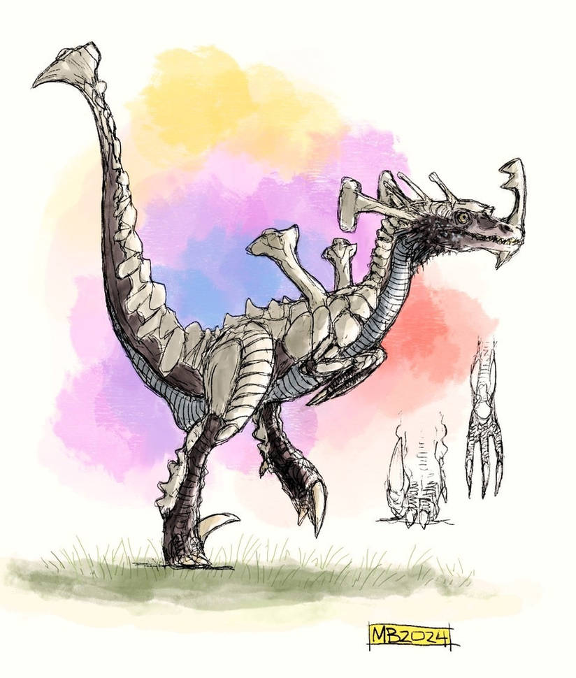 Bone Raptor Base Boneraptor by cosmichael on DeviantArt
