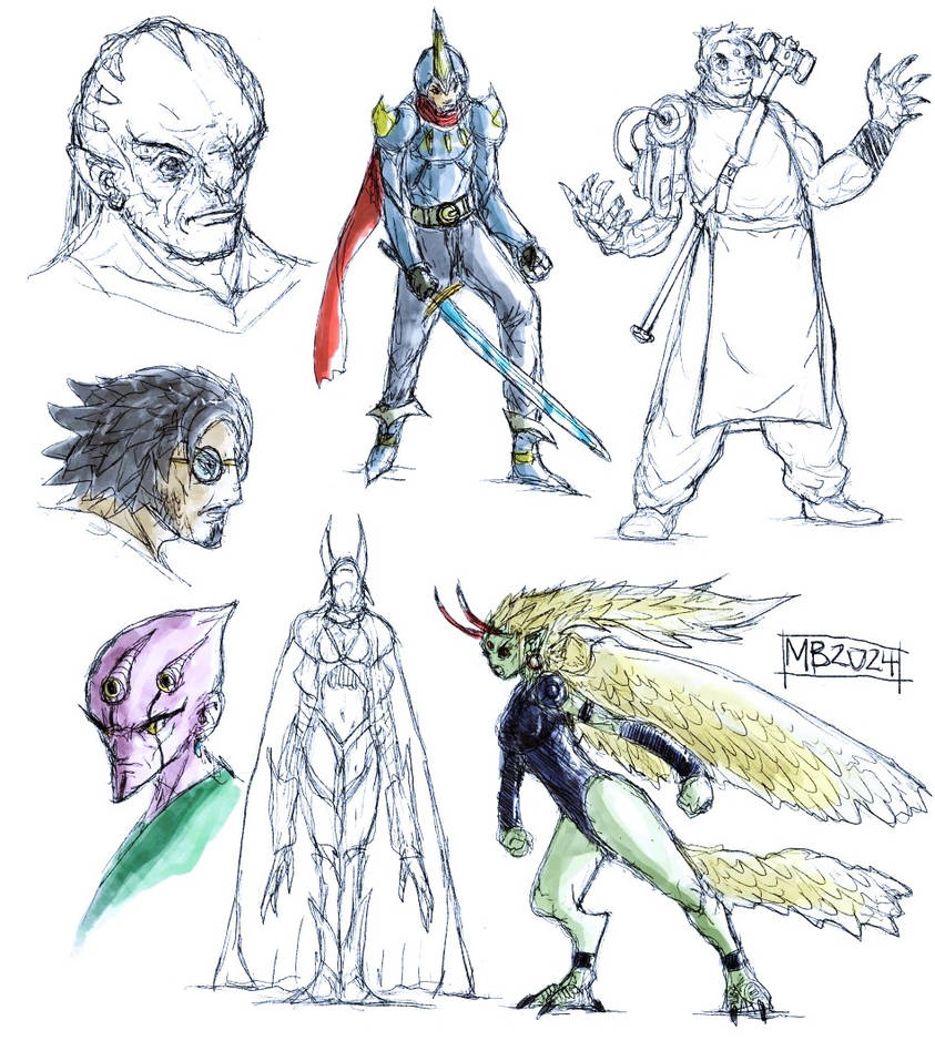 Character Designs by cosmichael on DeviantArt