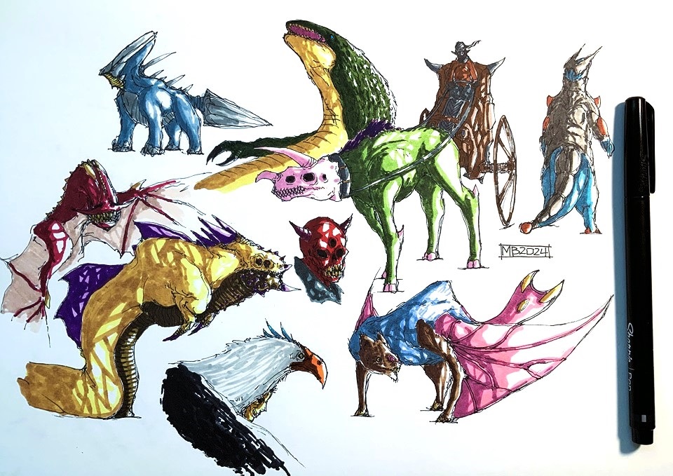 Monsters by cosmichael on DeviantArt