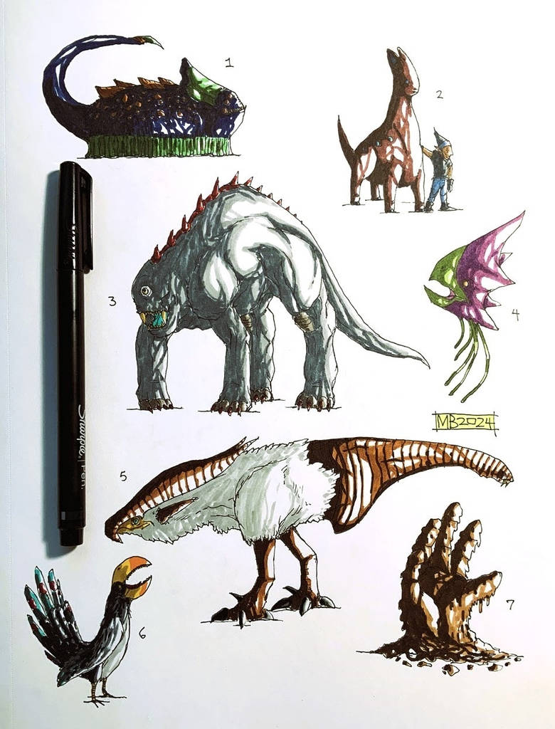 Monsters by cosmichael on DeviantArt