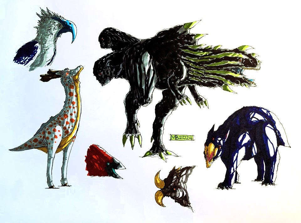 Monsters by cosmichael on DeviantArt