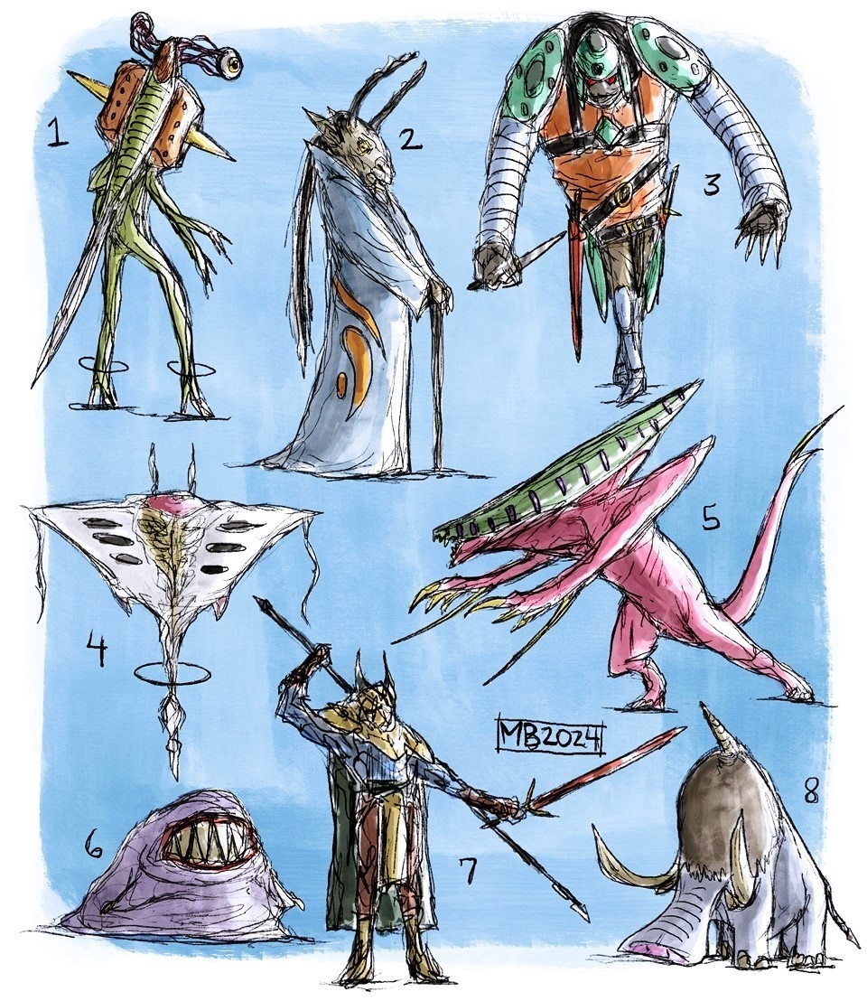 Monsters by cosmichael on DeviantArt