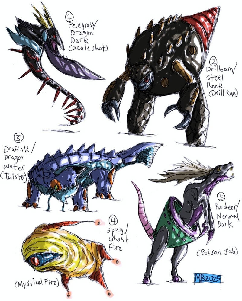 Threading Fakemon Fakemon by cosmichael on DeviantArt