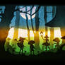 PaperCut - Light in the mushroom forest